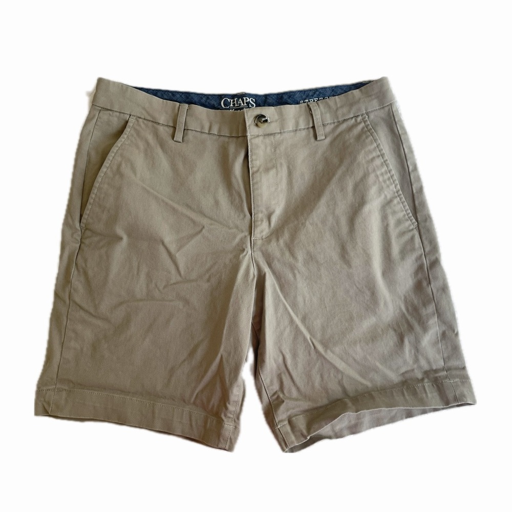 Chaps Coastland Wash Tan Chino Shorts